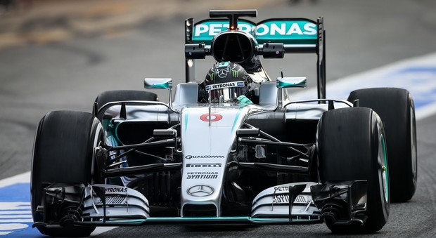 Nico Rosberg sulla sua Mercedes