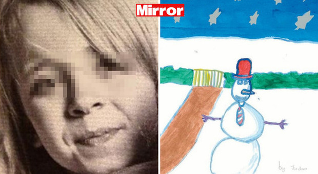 Jordan, 11 anni, disegna una speciale cartolina di Natale