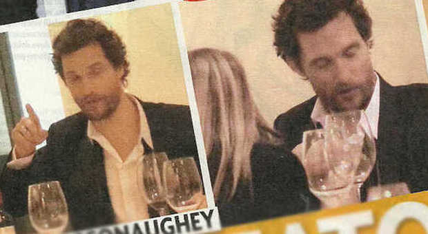 Matthew McConaughey "brillo", alza il gomito: troppo vino durante la cena romana