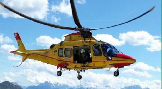 L'elicottero del Soccorso Alpino