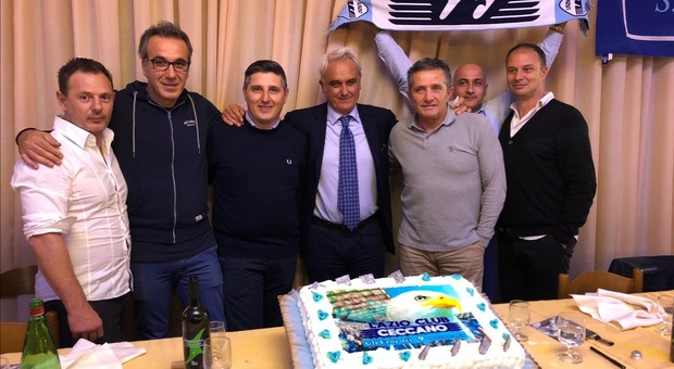Calcio e amarcord, gli ex biancocelesti Poli e Piscedda entusiasmano i tifosi della Lazio a Ceccano