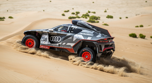 L’Audi RS Q e-tron che ha esordito nella Dakar 2022