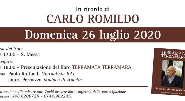 "Terramata, terramara". In uscita il libro postumo di Carlo Romildo, scrittore e artista che ha scolpito nel legno il XIX e il XX secolo.