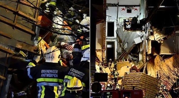 Esplosione ad Anversa, crolla palazzina: "5 feriti, qualcuno sotto le macerie". Non è terrorismo, forse fuga di gas