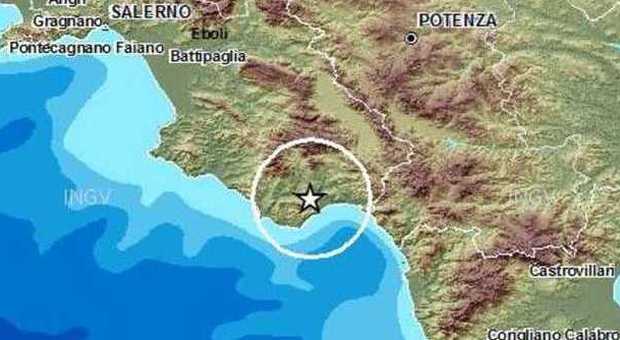 Scossa di terremoto nel Cilento: magnitudo 3.7