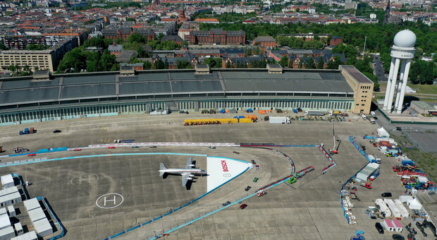 L'ex aeroporto di Tempelhof di Berlino teatro dei due EPrix di Formula E