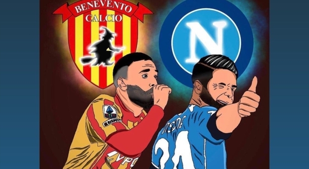 Benevento-Napoli, derby Insigne: «Sconfitte le streghe a Halloween»