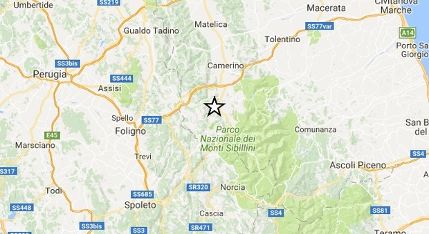 Terremoto, due forti scosse tra Macerata e Perugia