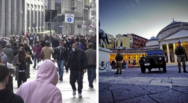 Coprifuoco, a Napoli folla in Centro per «l'ultimo caffè» prima del lockdown in Campania