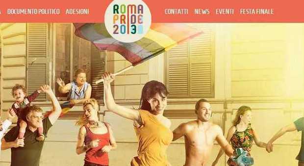 Il logo del Pride romano del 2013