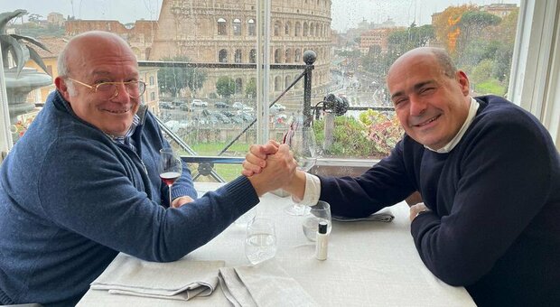 Francesco Storace e la foto con Zingaretti: gli utenti si dividono sui social «Giusto il confronto», «Basta inciuciare». Ecco dove si sono incontrati