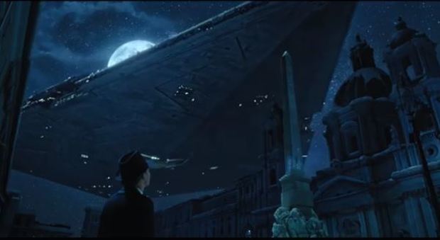 Magia a Piazza Navona, sulla neve spuntano personaggi di Star Wars nel nuovo spot Tim di Luca Josi
