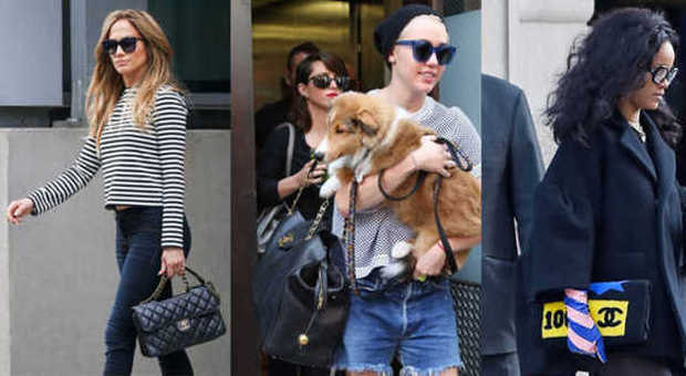 Passione borse Chanel per J. Lo, Miley Cyrus e Rihanna