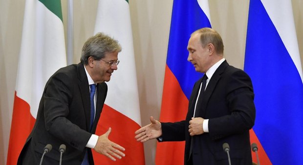 Putin vede Gentiloni: «Pronti a dare audio incontro Trump-Lavrov»