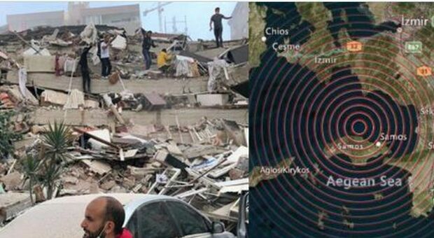 Terremoto di 7.0 sull'isola greca di Samos: a Smirne almeno 6 edifici crollati, paura ad Atene