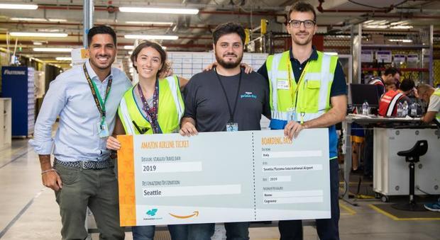 Rieti, Amazon ha premiato due dipendenti con un viaggio nel quartier generale di Seattle