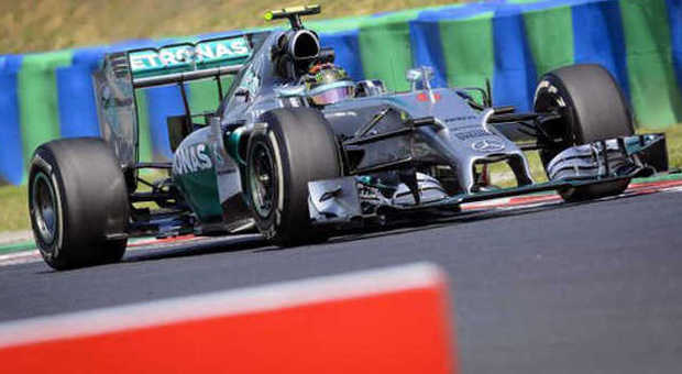 La Mercedes di Nico Rosberg all'Hungaroring