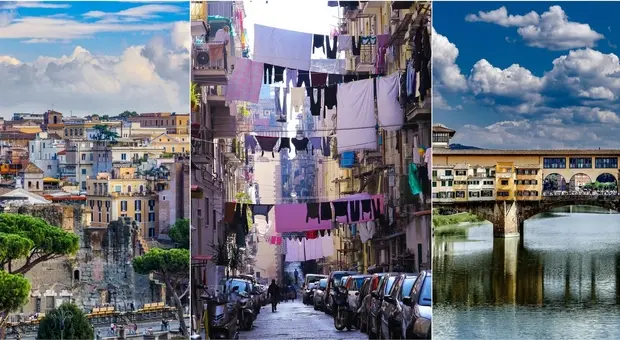 Classifica delle città italiane più amate dai turisti: nella top 10 Roma è solo quinta (dietro Napoli e Firenze)