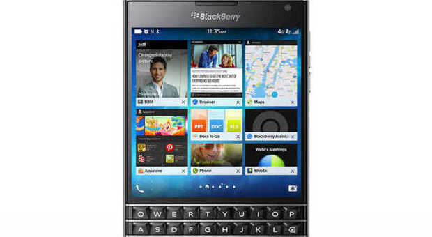 Un'immagine del BlackBerry Passport