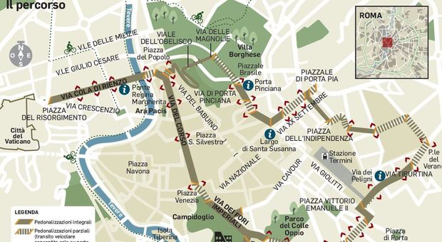 Roma, bus deviati e strade off limits: la calda domenica dei runner