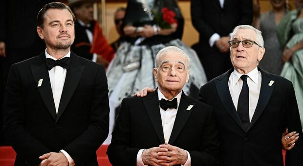 Martin Scorsese tra Robert De Niro e Leonardo DiCaprio