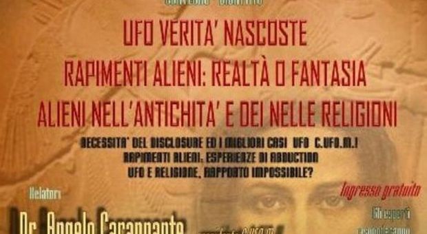 Alieni, Ufo e rapimenti: convegno con gli esperti a Fragneto Monteforte