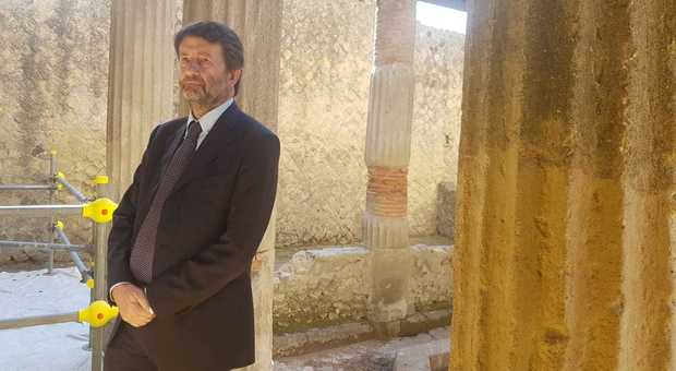 Franceschini negli scavi di Ercolano: «In arrivo altri finanziamenti»