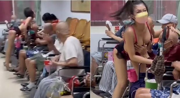 Spogliarello sexy nella casa di cura per anziani gestita dal governo: bufera sul video