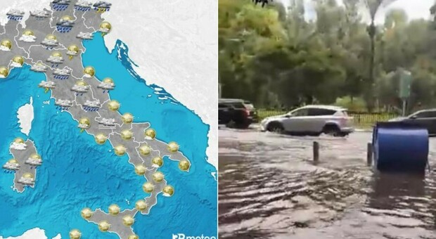 Meteo, tempesta autunnale in Italia: temporali, temperature in calo e forti venti. Allerta in 10 regioni