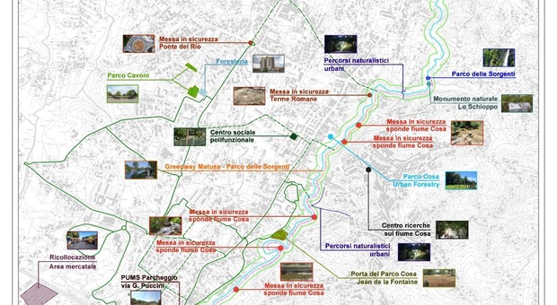 Il futuro del capoluogo tra ambiente e digitale: tre parchi e addio alle auto