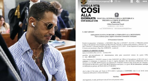 Fabrizio Corona torna in libertà a 10 anni dal primo arresto: ecco da quando. L'annuncio sui suoi profili social