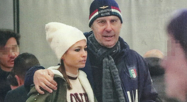 Fabrizio Frizzi e Carlotta Mantovan a Roma