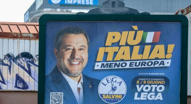 Presentazione del libro di Matteo Salvini Controvento all’Istituto dei Ciechi di via Vivaio, Milano 25 Aprile 2024 ANSA/MATTEO CORNER