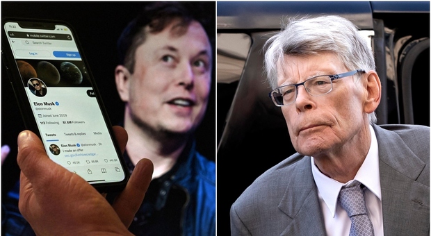 Twitter, Elon Musk contro Stephen King sullle spunte blu: «Dobbiamo in qualche modo pagare le bollette»