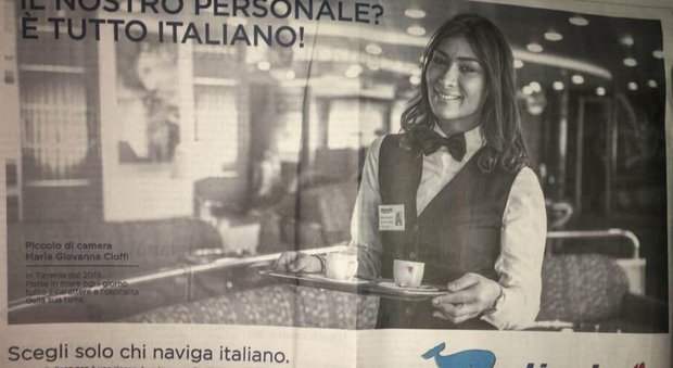 Lo spot della Moby-Tirrenia scatena la bufera: "Da noi solo personale italiano, vi spiego perché"