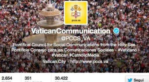 Il tweet di Vatican Comunication