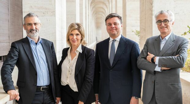 Da destra Luigi Capello, amministratore delegato di Zest, Marco Gay, presidente esecutivo, Antonella Zullo (Zest Innovation) e Gabriele Ronchini (Zest Investments)