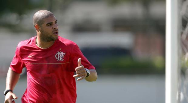 Adriano ai tempi del Flamengo