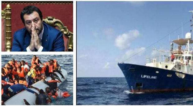 La Lifeline a Salvini: «A bordo uomini, non carne». I mille migranti alla deriva salvati dalla Libia
