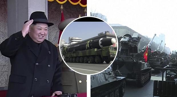 Corea, parata militare di Kim con i missili prima delle Olimpiadi