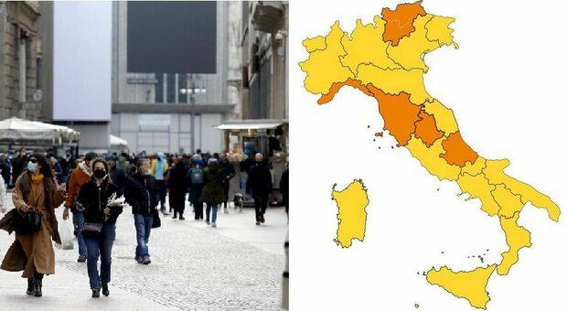 Mezza Italia rischia la zona arancione Ecco le regioni in bilico per le varianti