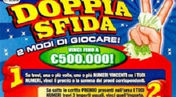 Gioca 5 euro al Gratta e Vinci e porta a casa mezzo milione di euro