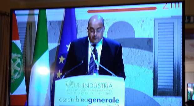 Zingaretti all'assemblea di Unindustria: «Chiesta revoca Sin Valle del Sacco»