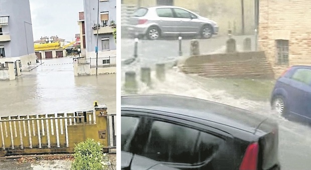 Osimo, un'ora da brivido sotto la bomba d'acqua: bloccata nell'auto e salvata dal marito col trattore