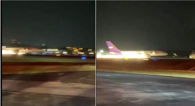 Atterraggio d'emergenza senza carrello, il video della manovra del pilota del Boeing 757 della FedEx