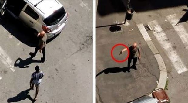 Torino, armato di pistola minaccia uomo in strada: «Ti ammazzo come un cane» VIDEO