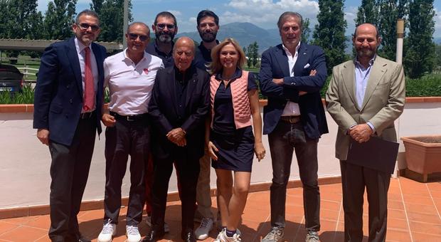 Chimenti in visita al golf club Salerno, Langella: «Pronti per nuovi progetti»