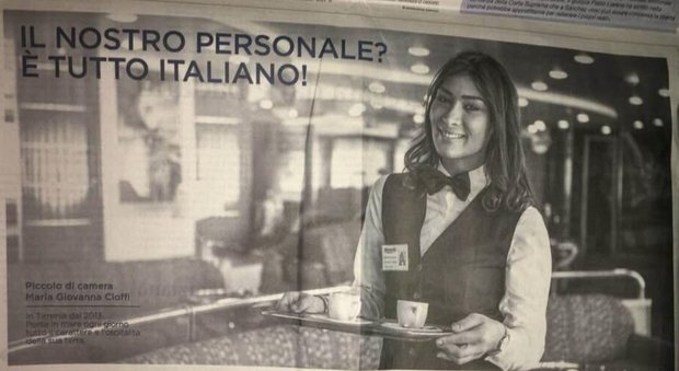 Lo spot della Moby-Tirrenia scatena la bufera: "Da noi solo personale italiano, vi spiego perché"