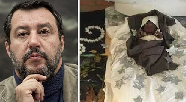 Salvini sul gesù nero nel presepe dell'asilo: «Dai tifosi dei migranti mi aspetto di tutto»