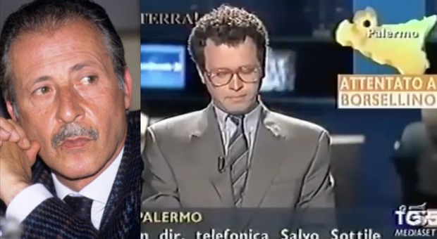 Paolo Borsellino, il ricordo del giornalista Salvo Sottile: fu lui a dare la notizia della morte in diretta al Tg5 di Mentana VIDEO